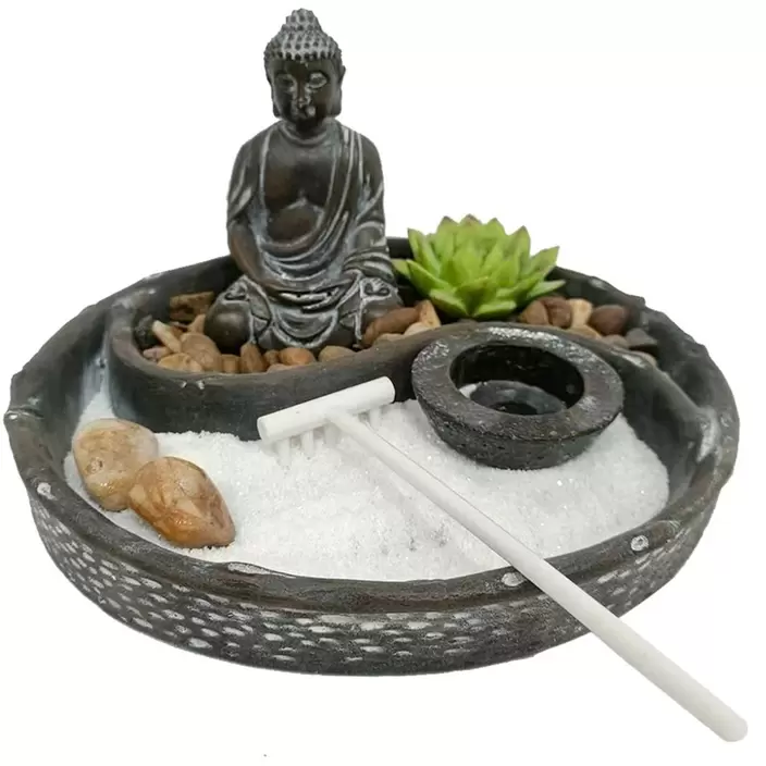 Oferta de Home Nature Jardín Zen Gris Redondo 22 Cm por $489 en Sears