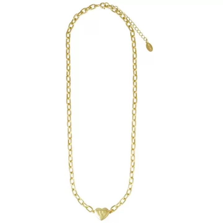 Oferta de Collar en Dorado de Corazón con W Grabada Westies por $499 en Sears