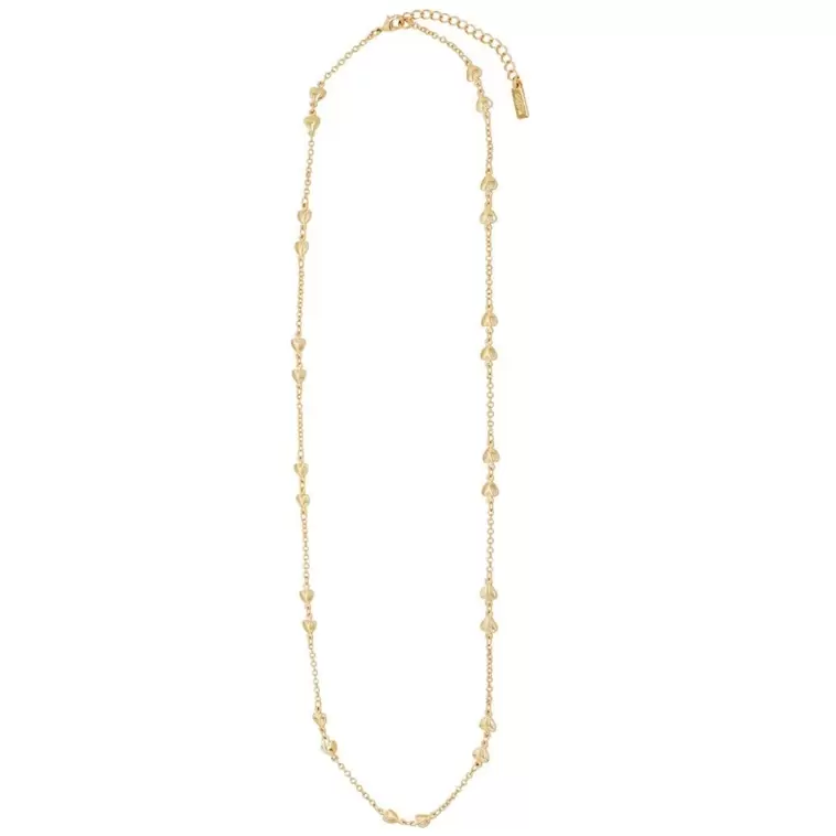 Oferta de Collar Largo en Acabado Dorado de Cadena con Corazones Mossimo por $449 en Sears