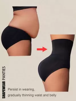 Oferta de 1 pieza Bragas moldeadoras de cintura alta sin costuras, ropa interior que controla el estómago, levanta glúteos, adelgaza y da forma al Body, ropa interior femenina que estiliza el vientre plano por $72.8 en SHEIN