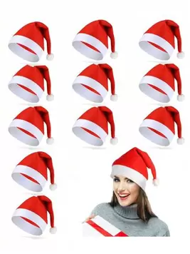 Oferta de Set de 3/8/12 sombreros de Papá Noel a granel como regalos navideños para la familia, colegas, empleados, disfraces navideños de oficina, escuelas, sin hogar, caridad, decoración de fiestas, Hallow... por $32 en SHEIN