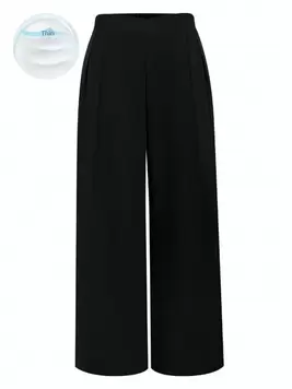 Oferta de Calvaya Pantalones Para Mujeres De Talla Grande Con Pliegues De Color Sólido Y Pierna Recta por $231.04 en SHEIN