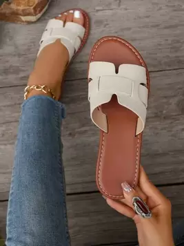 Oferta de Sandalias planas de estilo casual coreano para mujer, para uso en exteriores, de punta abierta, nuevas sandalias de playa trenzadas de estilo romano para primavera y verano, elegantes planos france... por $168.36 en SHEIN