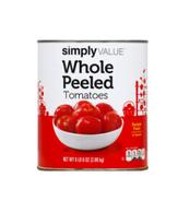 Oferta de Lata de tomate entero sin piel Simply Value por $119.9 en Smart & Final