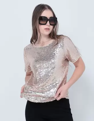 Oferta de Blusa Contempo manga corta para mujer por $199.5 en Suburbia