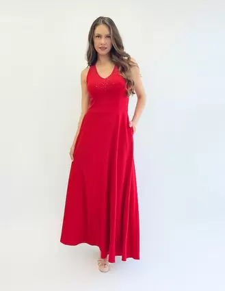 Oferta de Vestido largo de fiesta Hollywood escote V por $649.5 en Suburbia