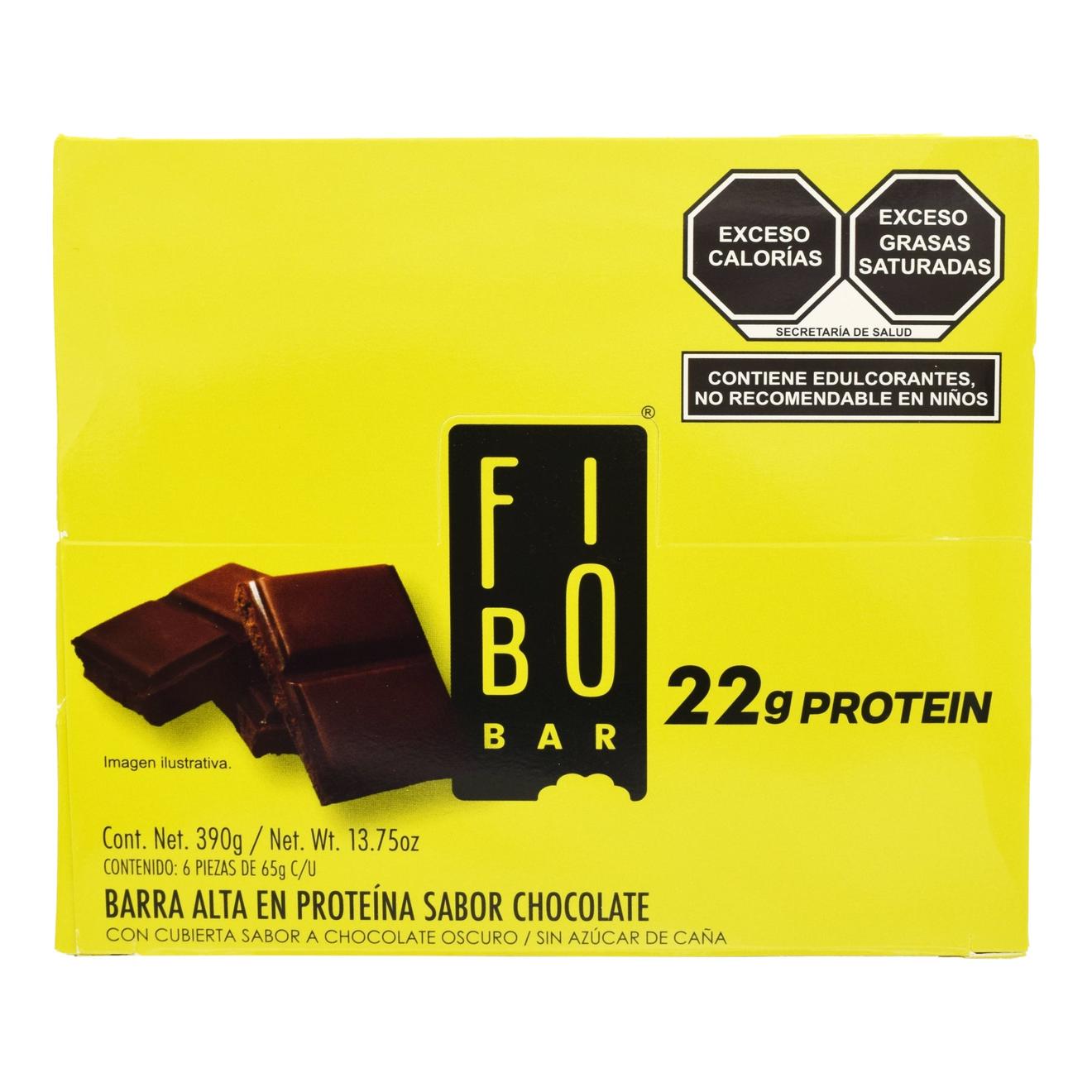 Oferta de Barra De proteí­na Cubierta De Chocolate 65 G (Paquete 6) por $245.7 en Súper Naturista
