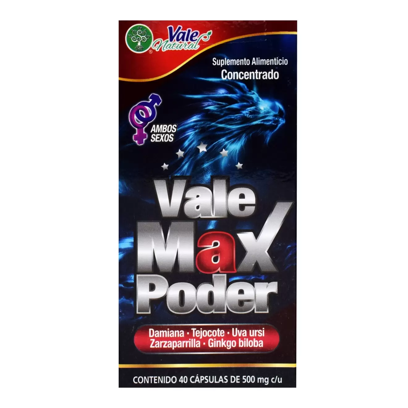 Oferta de Vale Max Poder 40 Cap por $334.05 en Súper Naturista