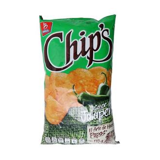 Oferta de Papas Chips Jalapeños 170Gr - Barcel por $46.7 en Surti Tienda