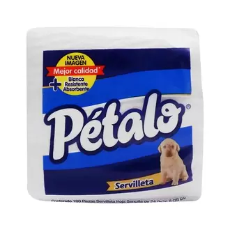 Oferta de Servilleta Petalo Blanca 100 Piezas - Petalo por $16.7 en Surti Tienda