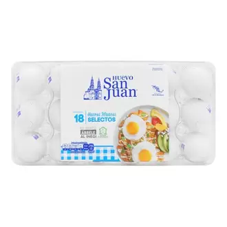 Oferta de Huevo San Juan  18 Piezas Blanco por $60 en Surti Tienda