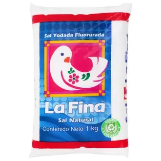 Oferta de Sal La Fina Bolsa 1Kg - La Fina por $17.5 en Surti Tienda