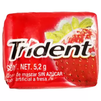 Oferta de Chicle Adams Trident Fresa 4 S Nf 1Pza - Adams por $2.3 en Surti Tienda