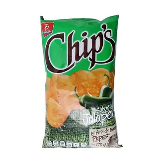 Oferta de Papas Chips Jalapeños 170Gr - Barcel por $46.7 en Surti Tienda