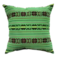 Oferta de Cojín decorativo cambaya verde por $131.99 en Telas Junco