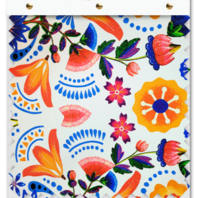 Oferta de Canasta Digital Flores de Colores Primavera V2 por $119.99 en Telas Junco