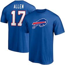 Oferta de Camiseta con nombre y número del icono del jugador de los Royal Buffalo Bills de Fanatics Branded Josh Allen para hombre por $599 en Tienda NFL