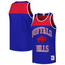 Oferta de Mitchell & Ness Royal/Red Buffalo Bills Heritage Colorblock Tank Top para hombre por $856 en Tienda NFL