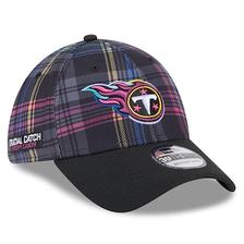 Oferta de Gorra flexible 39THIRTY Crucial Catch Plaid de los Tennessee Titans 2024 de la NFL de New Era para hombre, color negro por $755 en Tienda NFL