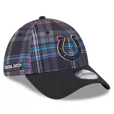 Oferta de Gorra New Era negra con diseño de cuadros Crucial Catch 39THIRTY Flex de los Indianapolis Colts 2024 de la NFL para hombre por $755 en Tienda NFL