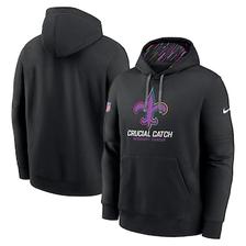 Oferta de Sudadera con capucha negra Nike New Orleans Saints 2024 NFL Crucial Catch Club para hombre por $94.99 en Tienda NFL