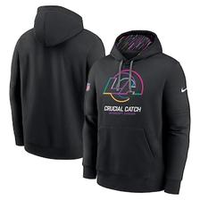 Oferta de Sudadera con capucha negra Nike Los Angeles Rams 2024 NFL Crucial Catch Club para hombre por $94.99 en Tienda NFL