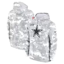 Oferta de Sudadera con capucha Nike White Dallas Cowboys 2024 Salute to Service Performance para hombre por $99.99 en Tienda NFL