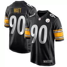 Oferta de Nike T.J. para hombre Camiseta del juego Watt Black Pittsburgh Steelers por $129.99 en Tienda NFL