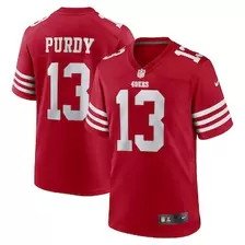 Oferta de Camiseta Nike Brock Purdy Scarlet San Francisco 49ers Game Player para hombre por $129.99 en Tienda NFL