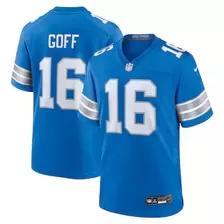 Oferta de Camiseta Nike Jared Goff azul Detroit Lions Game para hombre por $129.99 en Tienda NFL