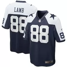 Oferta de Camiseta del equipo de juego alternativo de los Dallas Cowboys Nike CeeDee Lamb azul marino para hombre por $129.99 en Tienda NFL