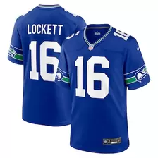 Oferta de Camiseta Nike Tyler Lockett Royal Seattle Seahawks Throwback Player Game para hombre por $129.99 en Tienda NFL