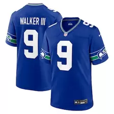 Oferta de Camiseta Nike Kenneth Walker III Royal Seattle Seahawks Throwback Player Game para hombre por $129.99 en Tienda NFL