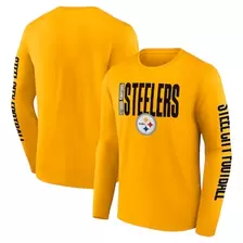 Oferta de Camiseta de manga larga Fanatics Gold Pittsburgh Steelers Vision para hombre por $22.99 en Tienda NFL