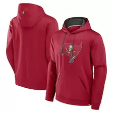 Oferta de Sudadera con capucha roja Fanatics para hombre con el logo de los Tampa Bay Buccaneers Defender por $69.99 en Tienda NFL