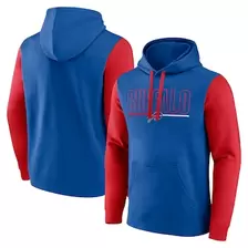 Oferta de Sudadera con capucha Fanatics Royal/Red Buffalo Bills Outline para hombre por $39.99 en Tienda NFL