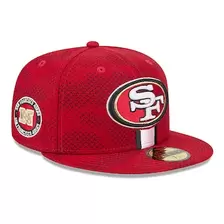 Oferta de Gorra ajustada New Era Scarlet San Francisco 49ers 2024 Sideline 59FIFTY para hombre por $46.99 en Tienda NFL