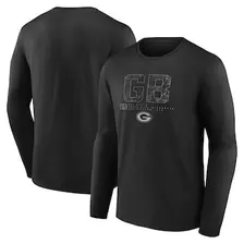 Oferta de Camiseta de manga larga Fanatics negra Green Bay Packers Shadow Tri-Code para hombre por $34.99 en Tienda NFL