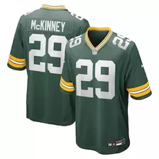 Oferta de Camiseta de juego del equipo de los Green Bay Packers de Nike Xavier McKinney Green para hombre por $129.99 en Tienda NFL