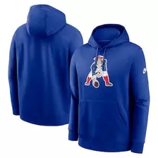 Oferta de Sudadera con capucha y logo del club Nike Royal New England Patriots Rewind para hombre por $74.99 en Tienda NFL