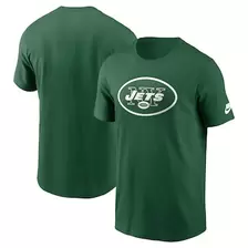 Oferta de Camiseta básica con el logotipo Rewind de los New York Jets en verde Kelly de Nike para hombre por $34.99 en Tienda NFL