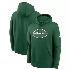 Oferta de Sudadera con capucha con logotipo del club de los New York Jets de Nike para hombre, color verde por $75 en Tienda NFL