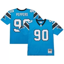 Oferta de Réplica de camiseta azul de Mitchell & Ness Julius Peppers Legacy de los Carolina Panthers para hombre por $3226 en Tienda NFL