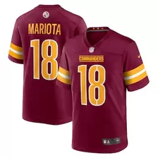 Oferta de Camiseta de juego de los Washington Commanders de Marcus Mariota para hombre en color burdeos de Nike por $2621 en Tienda NFL