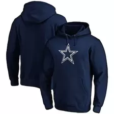 Oferta de Sudadera con capucha ajustada con logo principal de los Dallas Cowboys en azul marino de Fanatics para hombre por $1311 en Tienda NFL