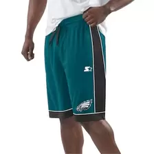 Oferta de Pantalones cortos de moda favoritos de los fanáticos de los Philadelphia Eagles Starter verde medianoche/negro para hombre por $1008 en Tienda NFL