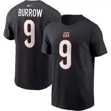 Oferta de Camiseta negra con nombre y número de jugador de los Cincinnati Bengals de Nike Joe Burrow para hombre por $821 en Tienda NFL