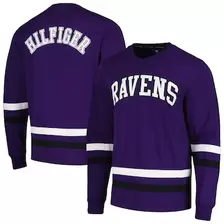 Oferta de Camiseta de manga larga Tommy Hilfiger morada/negra Baltimore Ravens Nolan para hombre por $1334 en Tienda NFL