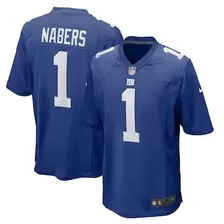 Oferta de Camiseta de juego Nike Malik Nabers Royal New York Giants para hombre por $129.99 en Tienda NFL