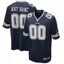 Oferta de Camiseta de juego personalizada Nike azul marino de los Dallas Cowboys para hombre por $169.99 en Tienda NFL